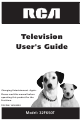 RCA 32F650T User Manual