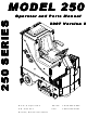 R.P.S. Corporation 250-13 Operator And Parts Manual