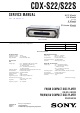 Sony CDX-S22 Service Manual