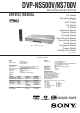Sony DVP-NS500V Service Manual