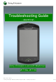 Sony Ericsson Walkman WT19a Troubleshooting Manual