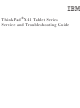 IBM ThinkPad X41 Tablet Series Service And Troubleshooting Manual