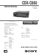 Sony CDX-C880 Service Manual
