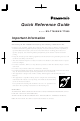 Panasonic KX-T7560 Quick Reference Manual