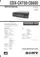 Sony CDX-C4750 Service Manual