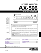 Yamaha AX-596 Service Manual