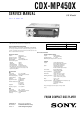 Sony CDX-MP450X Service Manual
