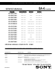 Sony KV-20FS100 Service Manual