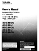 Toshiba 40G300U Owner's Manual