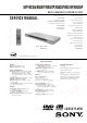 Sony DVP-NS507P Service Manual