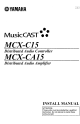 Yamaha MusicCast MCX-CA15 Install Manual
