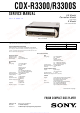 Sony CDX-R3300S Service Manual