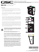 QSC SR-110 User Manual