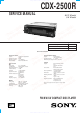 Sony CDX-2500R Service Manual
