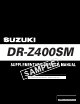 Suzuki 2005 DR-Z400SMK5 Supplementary Service Manual