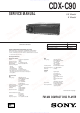 Sony CDX-C90 Service Manual