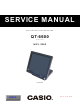 Casio QT-6600 Service Manual