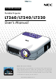 NEC LT260 User Manual
