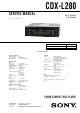 Sony CDX-L280 Service Manual