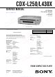 Sony CDX-L250 Service Manual