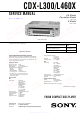 Sony CDX-L300 Service Manual
