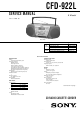 Sony CFD-922L Service Manual