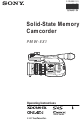 Sony PMW-EX1 Operating Instructions Manual