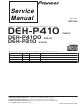 Pioneer DEH-P410 Service Manual