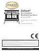 Vermont Castings Defiant 1610C Homeowner's Installation And Operating Manual