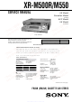 Sony XR-M500R Service Manual