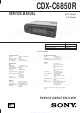 Sony CDX-C6850R Service Manual