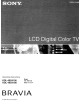 Sony BRAVIA KDL-40S4100 Operating Instructions Manual