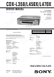 Sony CDX-L350 Service Manual