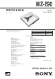 Sony MZ-E90 Service Manual
