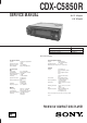 Sony CDX-C5850R Service Manual