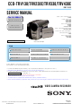 Sony CCD-TRV138 Service Manual