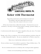 Keystoker Koker with Thermostat Installation Instructions Manual