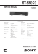 Sony ST-SB920 Service Manual