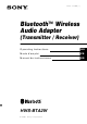 Sony HWS-BTA2W Operating Instructions Manual