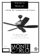 Monte Carlo Fan Company 5RDR Series Owner's Manual