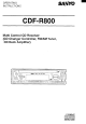 Sanyo CDF-R800 Operating Instructions Manual