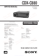 Sony CDX-C880 Service Manual