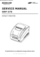 Samsung Bixolon SRP-275 Service Manual