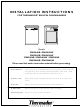 Thermador DW244UB Installation Instructions Manual