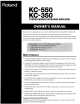 Roland KC550 Owner's Manual