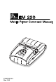 Zebra EM 220 Command Manual