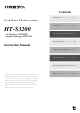 Onkyo HT-S3200 Instruction Manual