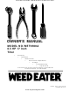 Weed Eater WET6500A Owner's Manual