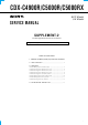 Sony CDX-C4900R Service Manual