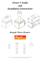 Raypak B2214 Owner's Manual And Installation Instructions